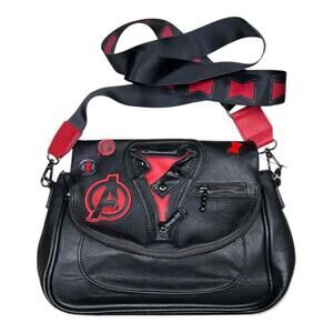 Loungefly Marvel Avengers Black Widow Cosplay Jacket Crossbody Bag RARE
